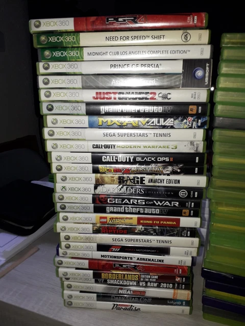 Gros lot de 130 Jeux Xbox 360 Ps3 Wii PC