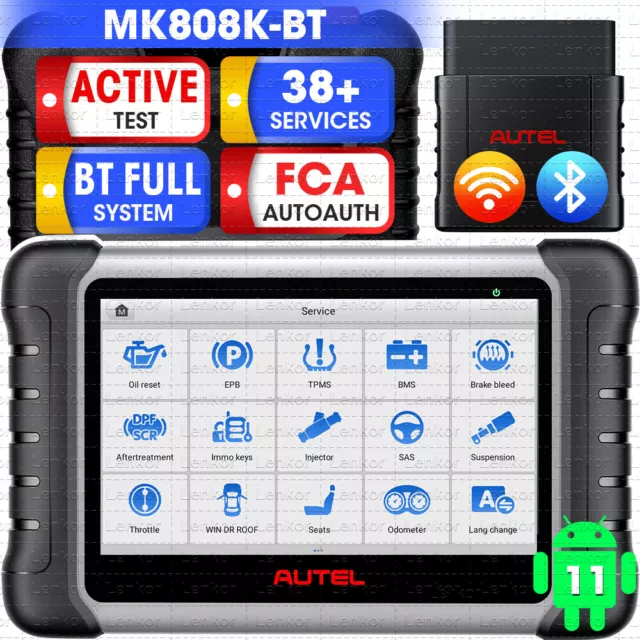 AUTEL MK808S-TS DISPOSITIVO diagnostico professionale auto scanner OBD2  TUTTI I SISTEMI TPMS RDK EUR 671,51 - PicClick IT
