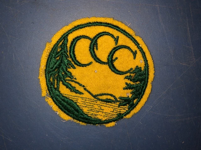 Pre World War II CCC Civilian CONSERVATION Corps Felt Patch