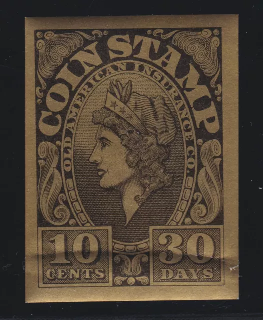 Old American Stamp Company 10 Cents 30 Days Coin Stamp