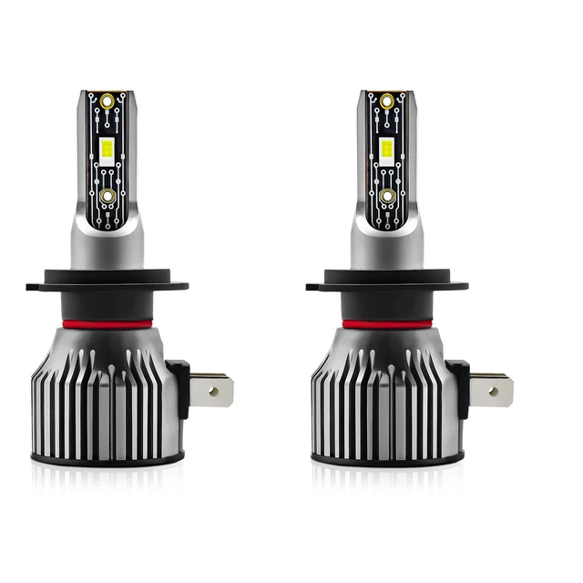 LED Light Bulbs Hydraulic Fan Heat Dissipation Fog Lamp Car Headlight Spotlight