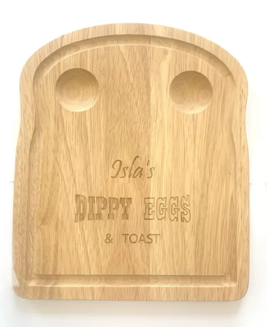 Personalised Breakfast Board Egg Toast Board Engraved Wood Dippy Egg Board Gift