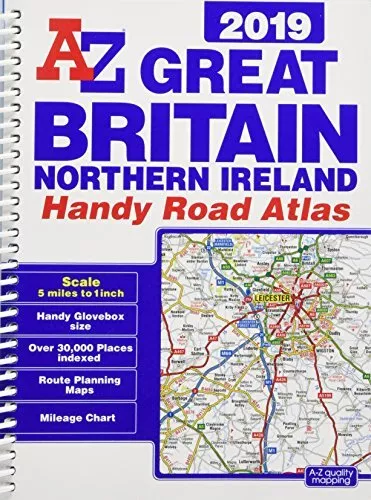 Great Britain Handy Road Atlas 2019 (A5 Spiral) by Geographers' A-Z Map Co Ltd