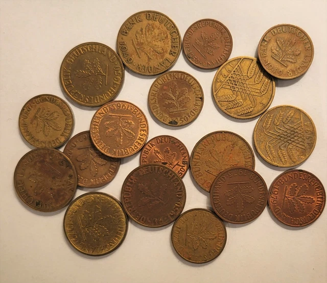Germany coins; eighteen (18) misc