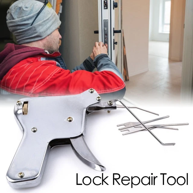 Stainless Steel Lock Repair Tool Maintenance Tool Locksmith Wrench Lock Opener