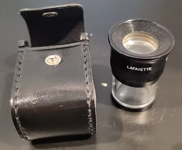 Vintage Lafayette eye gauge Japan with Leather Case