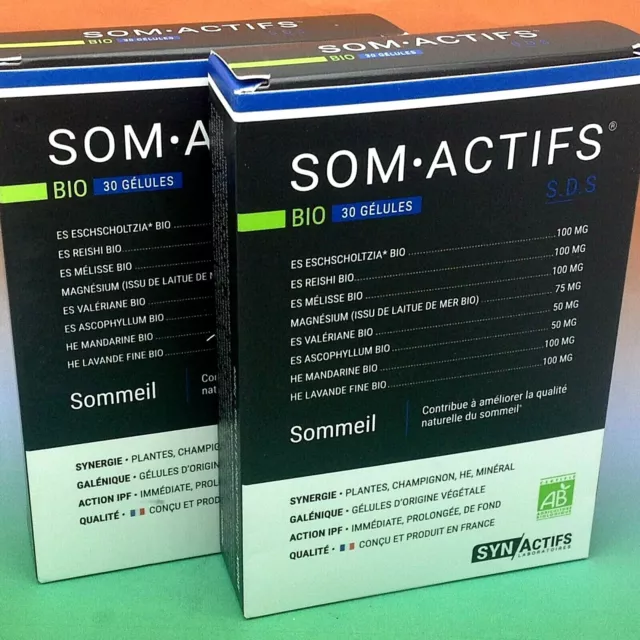 Syn Actifs Somactifs 2 X 30 Gelules 06/2024 Sommeil Complement Alimentaire