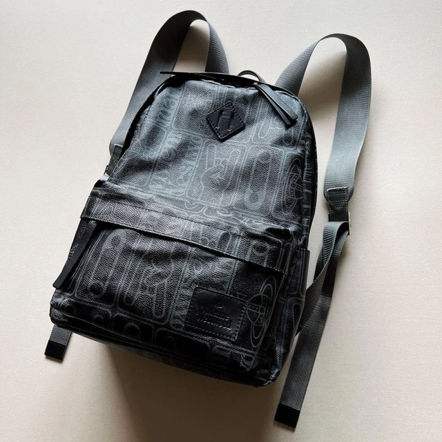 Vivienne Westwood MAN TAGS backpack ROCK N ROLL black cowhide from Japan