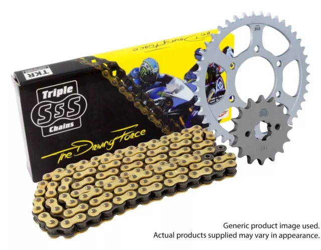 Chain And Sprocket Kit To Fit Honda Cbr600 F 1991-1996 Triple S O-Ring Gold