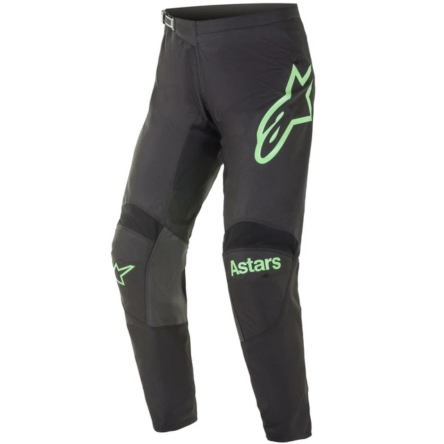 Alpinestars Fluido Motocross MX Moto Pantaloni - Decorative Nero / di Zecca