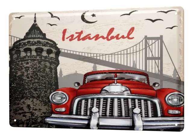 Blechschild Retro Metropole Istanbul