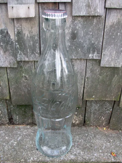 Coca Cola Large 20" Commemorative Glass Contour Soda Bottle PAT'D DEC. 25, 1923