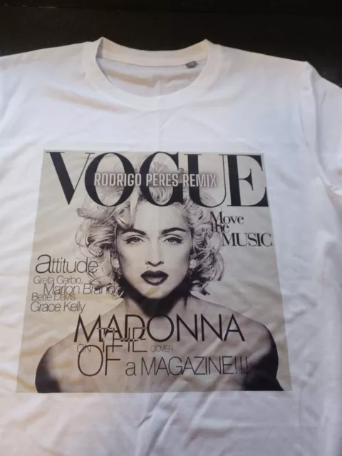 madonna t shirt Vogue T Shirt music fashion icon queen 90s