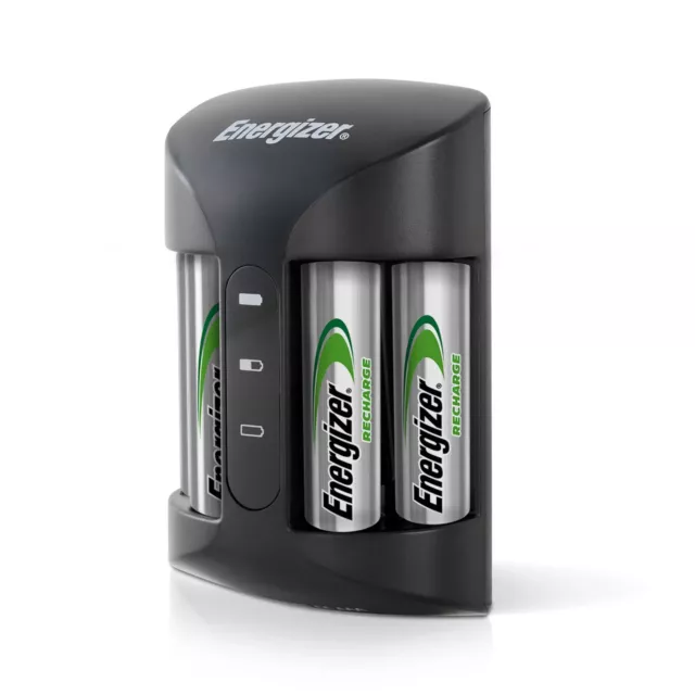 Energizer Recharge Pro Rechargeable AA and AAA Battery Charger with 4 AA Nimh