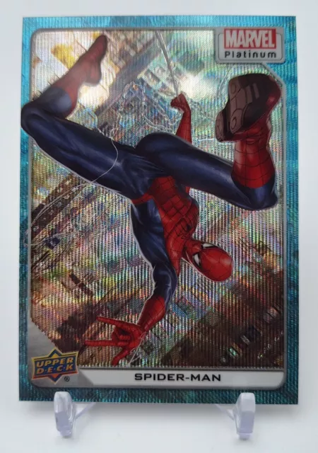 2023 Upper Deck UD Marvel Platinum SPIDER-MAN BLUE SURGE #61!