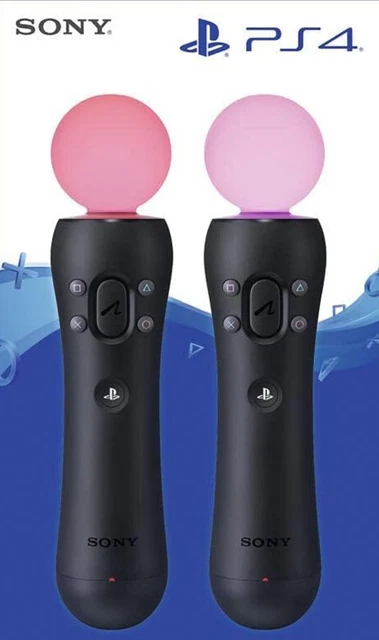 SONY PLAYSTATION MOVE Motion Controller V1 Twin Pack PS4 USED