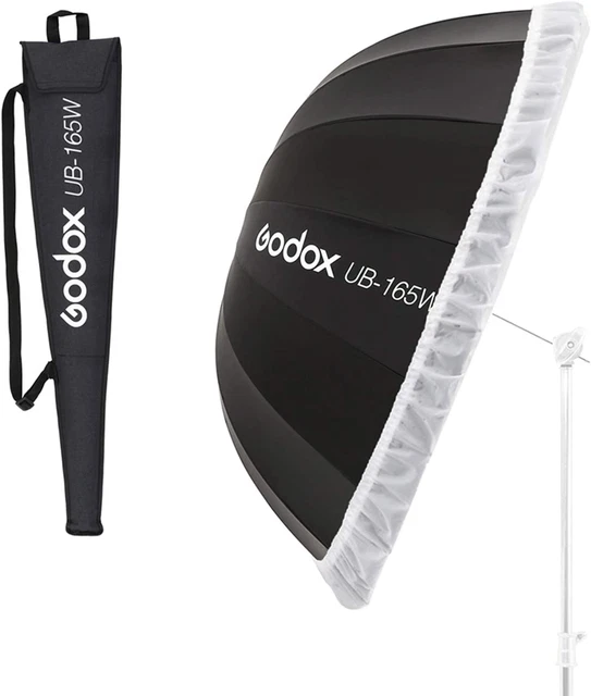 UB-165W 65In 165Cm Parabolic Inner White Reflec Umbrella Studio Light Umbrella w