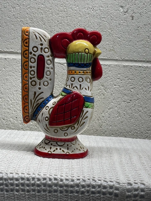 Chicken Rooster Bank MCM Mid Century Retro Mod 1960s  LEGO 13” ceramic