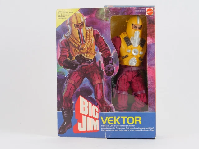 Big Jim Set 9297 – Professeur Vektor Obb – Mattel 1984 – Figurine Vintage