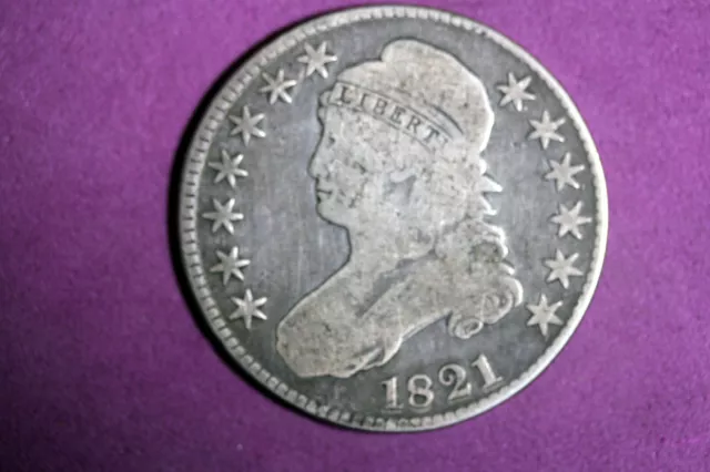 ESTATE FIND 1821 - Capped Bust Half Dollar!!  #N3977