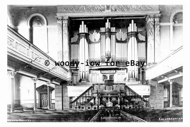 pt9863 - Heckmondwike , Pipe Organ in Upper Chapel , Yorkshire - print 6x4