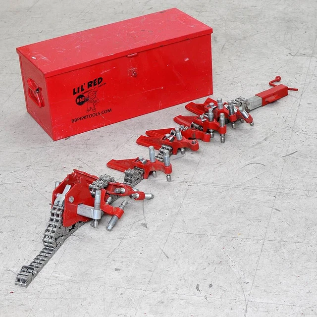 Dearman Single Chain Clamp SS 6-36" Pipe Alignment Reforming Clamp - Incomplete