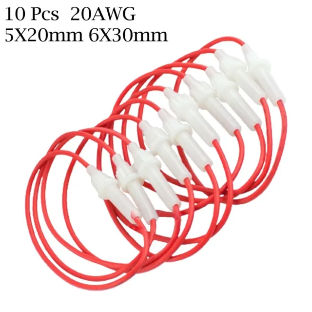 Support fusible en ligne en verre AGC blanc Premium 10 pièces pour connexions f