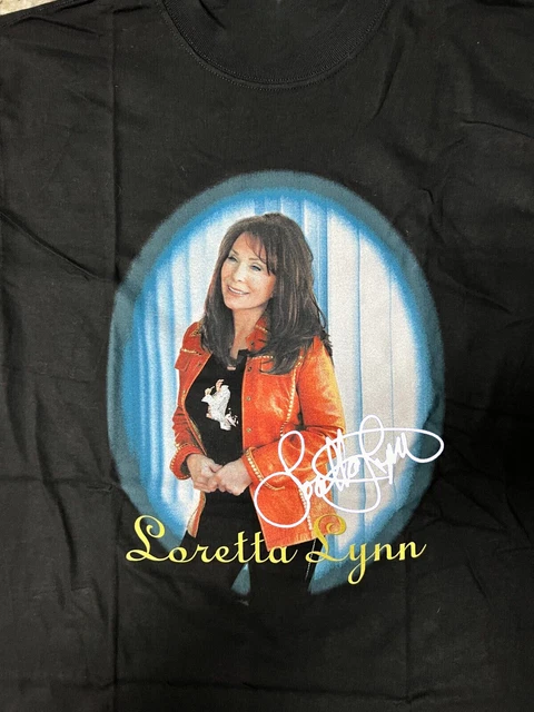 VINTAGE LORETTA LYNN Concert Short Sleeve Black All size Unisex Shirt £ …