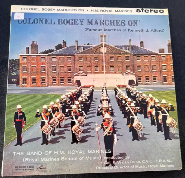 H.m.royal Marines "Colonel Bogey Marches On" Hmv Csd 1282 Stereo Vinyl Lp