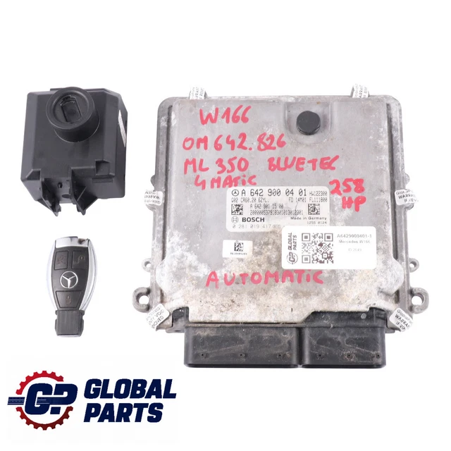 MERCEDES W166 ML350 Bluetec 4-Matic OM642.826 Engine ECU Kit Module ...