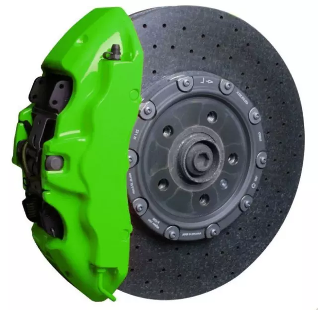 Brake Caliper Foliatec FT2182 NEON GREEN High Temp Engine Paint Lacquer Kit Set