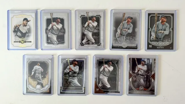 Babe Ruth Topps Museum Collection Card Lot (9 Different) - Modern/Premium/SPs