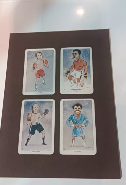 RARE MINT SET VENORLANDUS FLIK CARDS BOXERS HeroesWorld of Sport(1979)- to frame