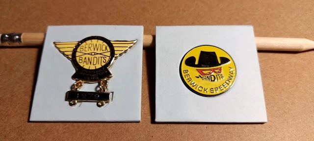 2 Berwick Bandits Speedway Badges
