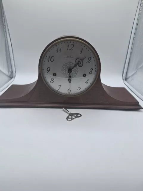 Vintage SETH THOMAS Woodbury 6W 8-Day Westminster Chime Mantle Mantel Clock, Key