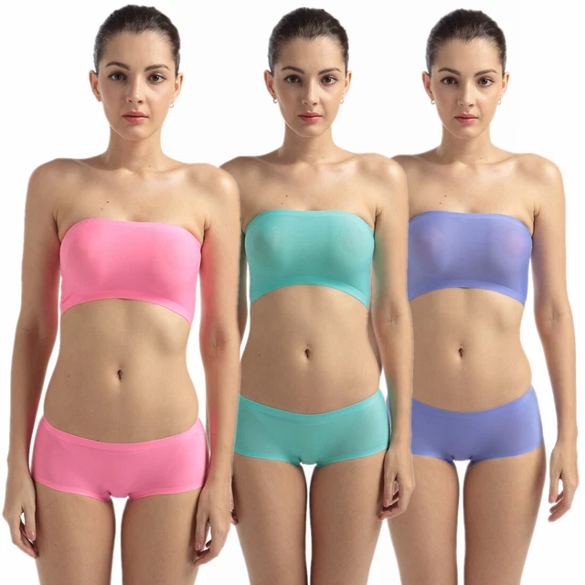 3 Pack Womens Ladies Boyshorts Briefs Panties Bikini Underwear Lingerie Size S