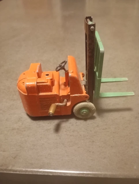 Chariot élévateur fourche Dinky Toys 401 Coventry Climax orange/vert