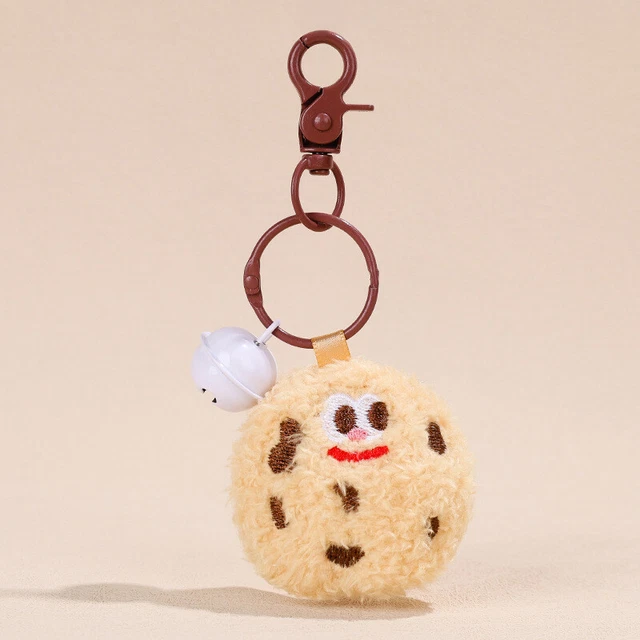 Plush Biscuit Key Chain Personality Food Model Bag Pendant Fashion Versatile LEI