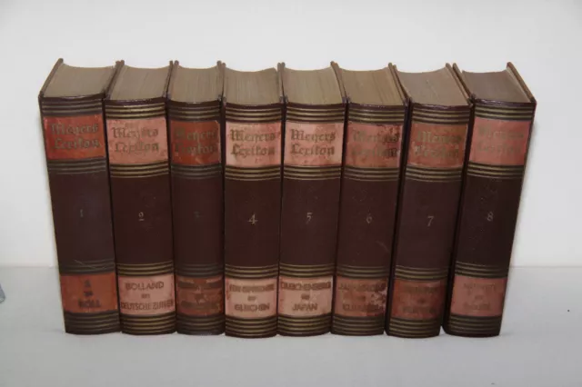 Meyers Lexikon 8. Auflage,  8 Bände( 1. Band- 8.Band), 1936-1940