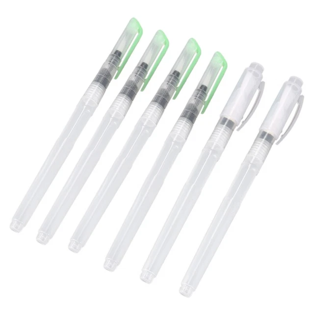 Cepillo para acuarela, 6 pinceles de pintura de acuarela lápiz de color soluble H8V5