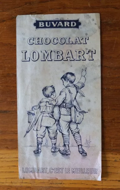 Buvard 1950 Chocolat Lombart C'est Le Meilleur