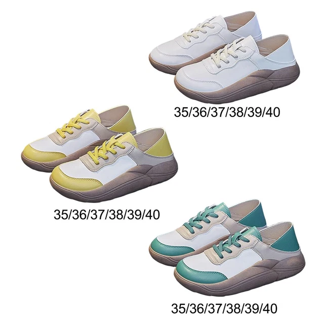 Chaussures décontractées pour femmes Baskets en cuir à la mode Chaussures de