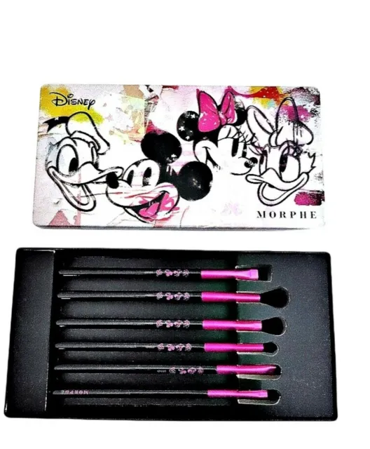 Morphe x DISNEY Mickey & Friends 6 Piece Eyes Brush Set + Tin boxed synthetic