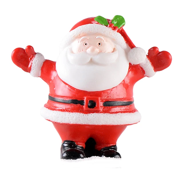 Figurine Decor Adorable Reusable Cute Santa Clause Elk Xmas Miniature Statue