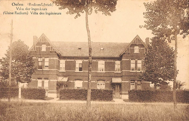Cpa Belgium Oolen Radium Factory Villa Des Engineers