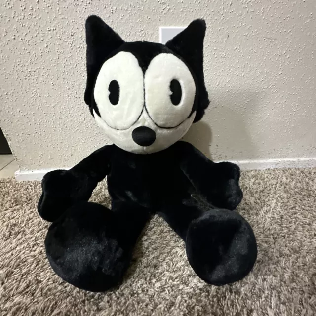 Felix The Cat Big Plush 25" Large Black Kitty Stuffed Animal Cartoon Comics