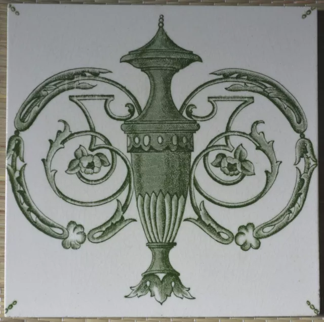 Antique Boote - Victorian Transfer - Majolica Tile C1900