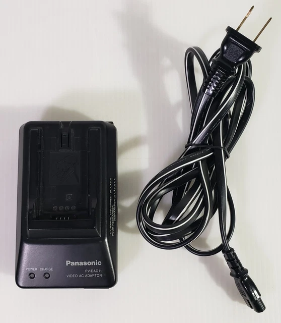 Adaptador de alimentación de CA cargador de batería para cámara de video Panasonic PV-DAC11 probado