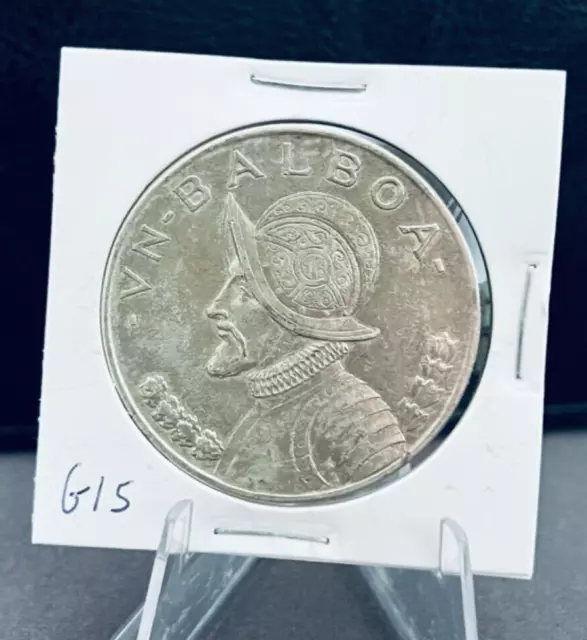 1947 Panama 1 Balboa Silver coin - Beautiful Coin (Lot G 15)