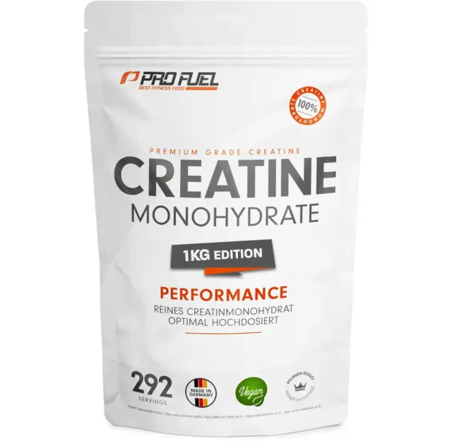 Creatina monoidrata polvere 1kg micronizzata ad alto dosaggio pura senza additiv